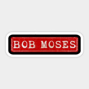 vintage retro plate Bob Moses Sticker